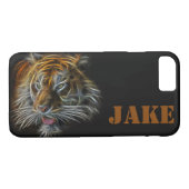 Abstracte neon Tigerhead Case-Mate iPhone Case (Achterkant (Horizontaal))