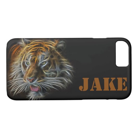 Abstracte neon Tigerhead Case-Mate iPhone Case (Achterkant (Horizontaal))