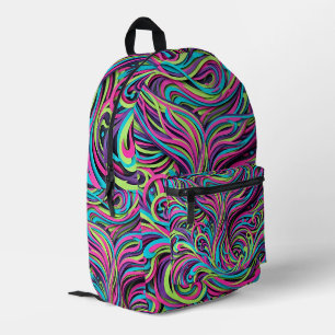 Abstracte Neon Walvisstaart Rugzak