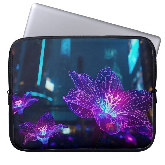 Abstracte Neonaders 15' Laptop Sleeve (Voorkant)