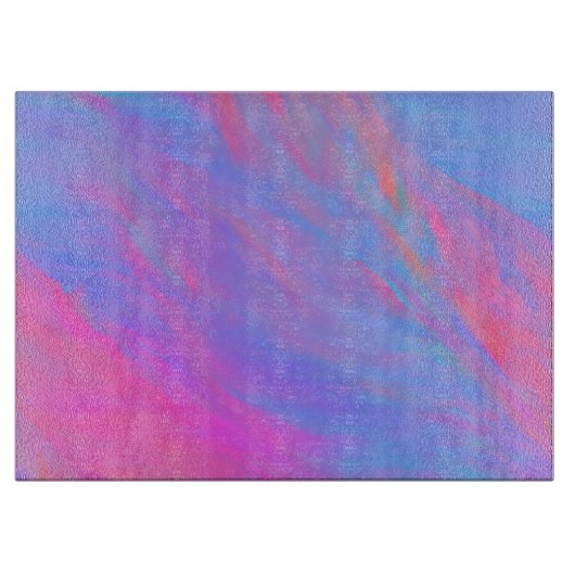 Abstracte neoninktvlucht snijplank (Voorkant)