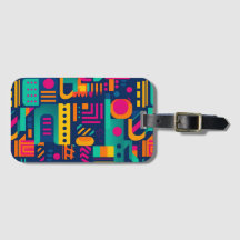 Abstracte neonkleuren en geometrische bohemen vorm
