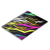 Abstracte neonstrepen notitieboek (Linkerzijde)