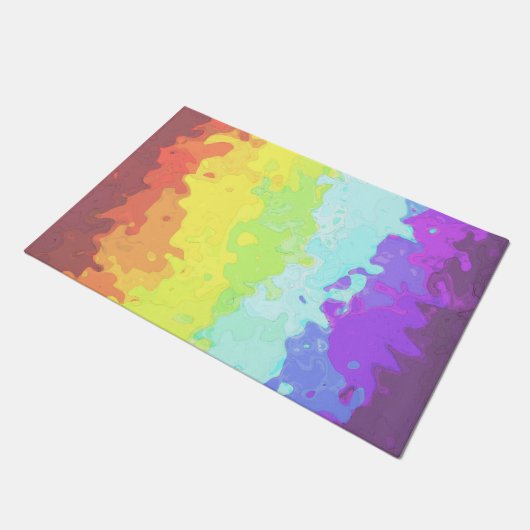 Abstracte Neurogender Pride Flag Deurmat (Schuin)