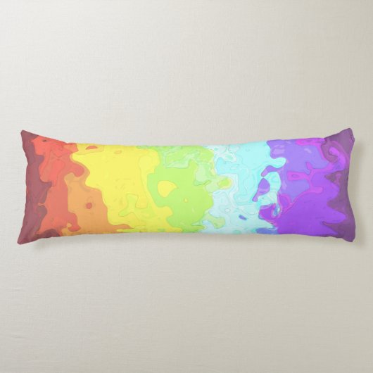 Abstracte Neurogender Pride Flag Lichaamskussen (Voorkant)