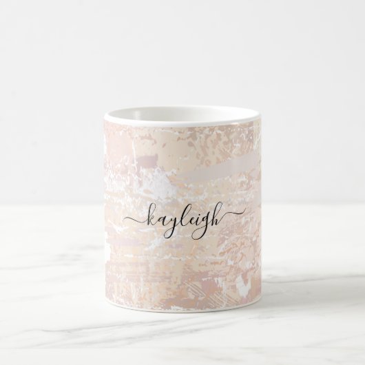 Abstracte neutraal mengsel koffiemok (Center)