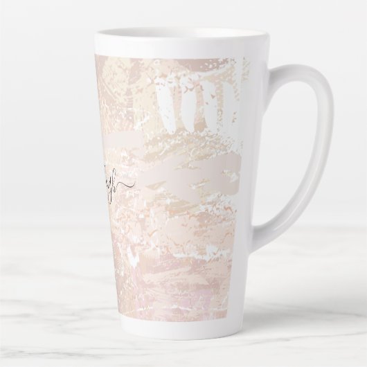 Abstracte neutraal mengsel latte mok (Rechts)