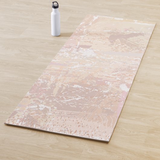 Abstracte neutraal mengsel yogamat (In situ)