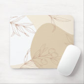 Abstracte Neutral Boho Art Muismat (Met muis)