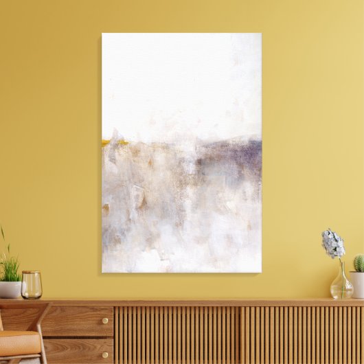 Abstracte neutrale muurschildering canvas afdruk (Insitu (Woonkamer))