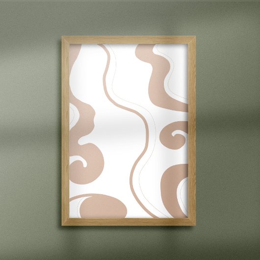 Abstracte neutrale muurschildering foto afdruk