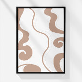 Abstracte neutrale muurschildering foto afdruk