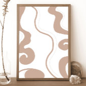 Abstracte neutrale muurschildering foto afdruk