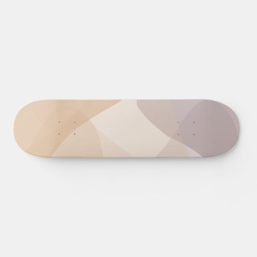 Abstracte neutrale tonen persoonlijk skateboard (Horizontaal)