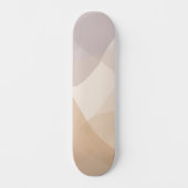 Abstracte neutrale tonen persoonlijk skateboard (Voorkant)