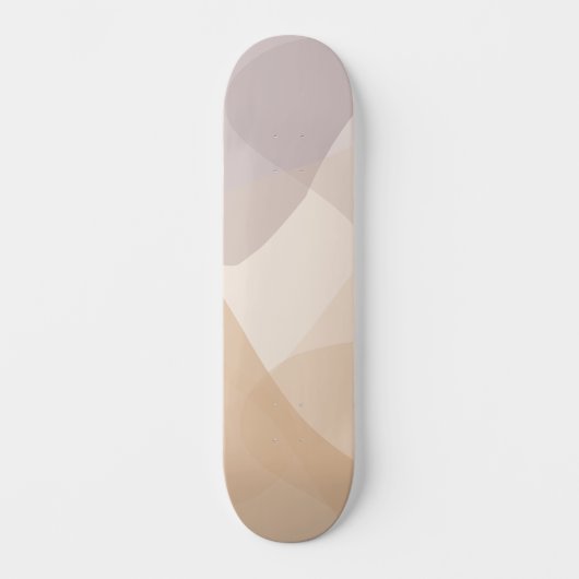 Abstracte neutrale tonen persoonlijk skateboard (Voorkant)
