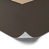 Abstracte neutrale tonen uit het midden van de eeu poster (Hoek)