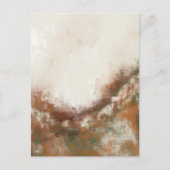 Abstracte neutrale toon gestructureerde kunst briefkaart (Voorkant)