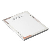 Abstracte Neutrale vormen en aansluitingen Notitieblok (Schuin)