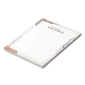 Abstracte Neutrale vormen en aansluitingen Notitieblok (Linkerzijde)