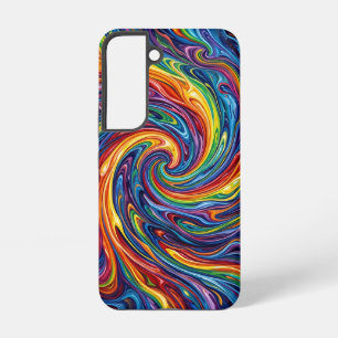 Abstracte Nevel Regenboog Werveling Samsung Hoezen Galaxy Hoesje