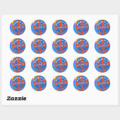 Abstracte New Orleans watermeter Ronde Sticker (Vel)