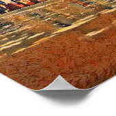 Abstracte New York Skyline Poster (Hoek)