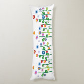 Abstracte nieuwe kunstbloemen lichaamskussen (Achterkant (Verticaal))