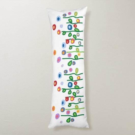 Abstracte nieuwe kunstbloemen lichaamskussen (Achterkant (Verticaal))