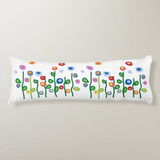 Abstracte nieuwe kunstbloemen lichaamskussen (Voorkant)