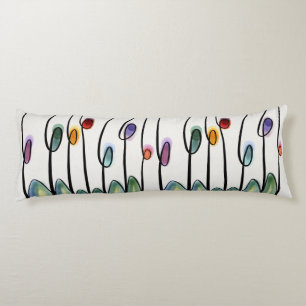 Abstracte nieuwe stijl tulpen lichaamskussen