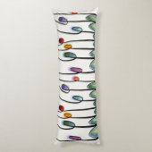 Abstracte nieuwe stijl tulpen lichaamskussen (Achterkant (Verticaal))