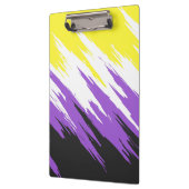 Abstracte Nonbinary Pride Vlag Klembord (Links)