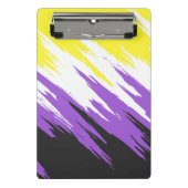 Abstracte Nonbinary Pride Vlag Mini Klembord (Voorkant)