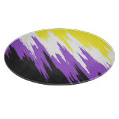 Abstracte Nonbinary Pride Vlag Snijplank (Hoek)