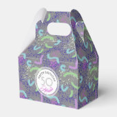 Abstracte Noodle-gepersonaliseerde 50e verjaardag Bedankdoosjes (Achterkant)