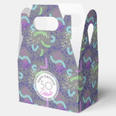 Abstracte Noodle-gepersonaliseerde 50e verjaardag Bedankdoosjes (Geopend)