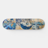 Abstracte noodlijdende Grunge Indigo Blue Schaats  Persoonlijk Skateboard (Horizontaal)