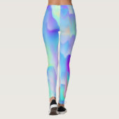 Abstracte noordelijke lichten leggings (Achterkant)