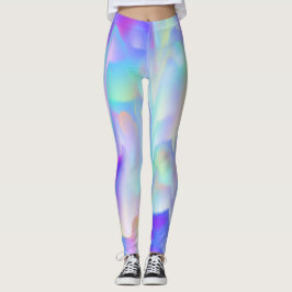 Abstracte noordelijke lichten leggings