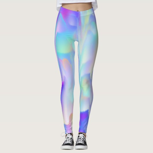 Abstracte noordelijke lichten leggings (Voorkant)