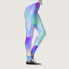 Abstracte noordelijke lichten leggings