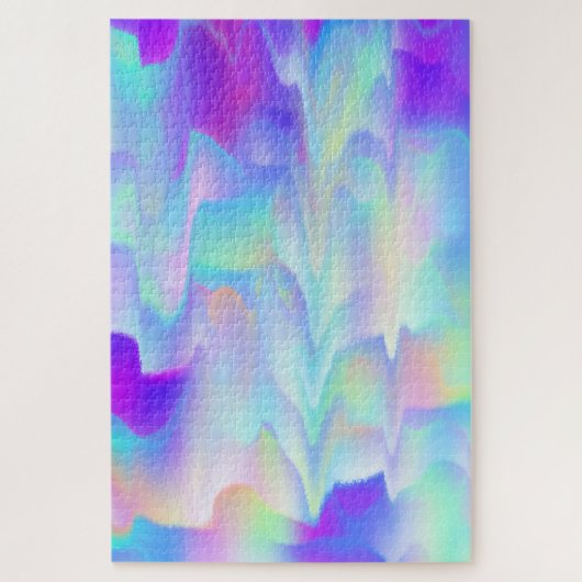 Abstracte noordelijke lichten legpuzzel (Verticaal)