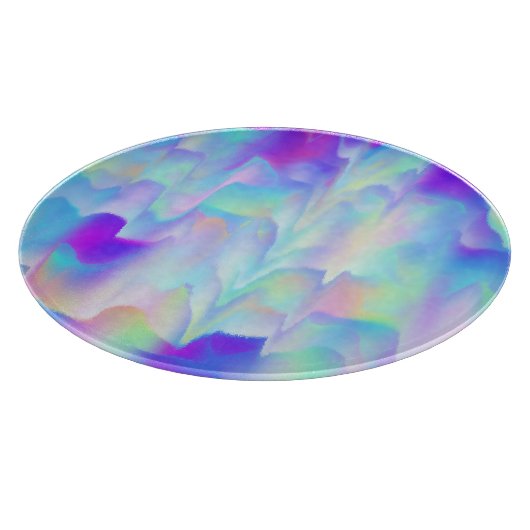Abstracte noordelijke lichten snijplank (Hoek)