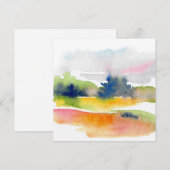 abstracte noot C Notitiekaartje (Voorkant / Achterkant)