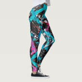 Abstracte Nouveau retrograde Leggings (Rechts)