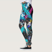 Abstracte Nouveau retrograde Leggings (Links)