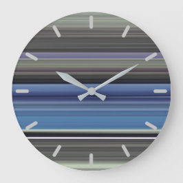 Abstracte nummer 1: Blauw en grijs Grote Klok