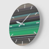 Abstracte nummer 1: Groen en grijs Grote Klok (Hoek)