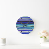 Abstracte nummer 2: Blauwe blauwe Ronde Klok (Huis)